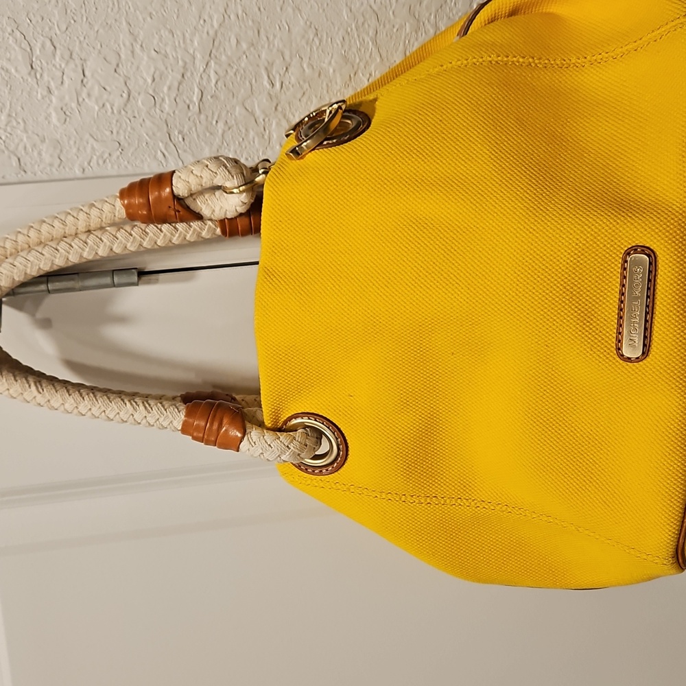 Michael Kors canvas tote bag